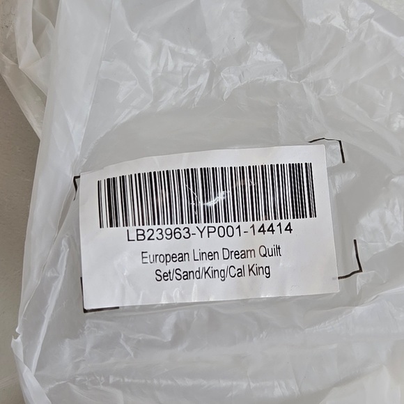 NWT QUINCE European Linen Dream Quilt Set King/Cal King Sand 6341 - Picture 7 of 12